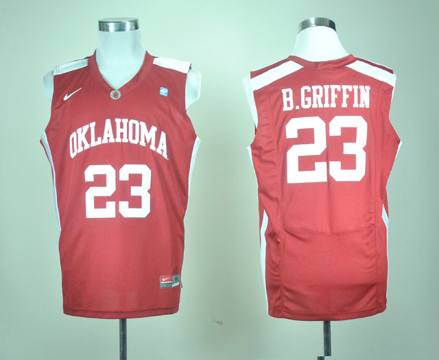 NCAA SACA Oklahoma Sooners 23 Blake Griffin Red College Basketball Jersey